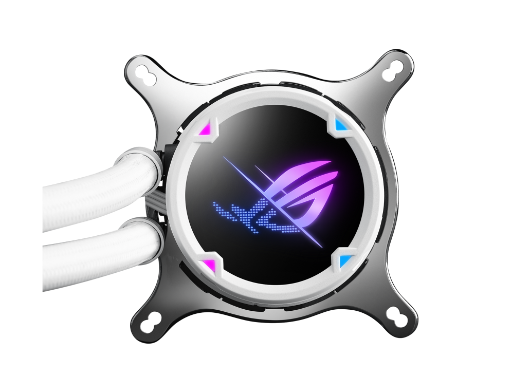 ASUS ROG STRIX LC II 360 ARGB White Edition All In One Liquid CPU Cooler, With Aura Sync, Three ROG 120mm ARGB Radiator Fans White ASUS ROG STRIX LC II 360 ARGB White Edition All In One Liquid CPU Cooler, With Aura Sync, Three ROG 120mm ARGB Radiator Fans White